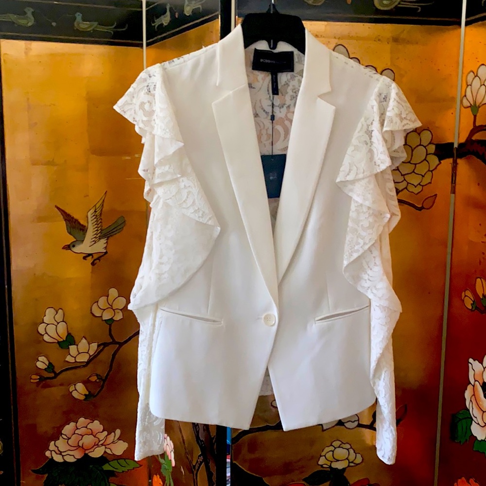 BCBGMAXAZRIA lace blazer